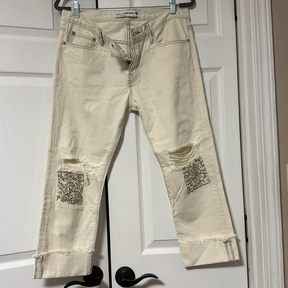 Bliss and Mischief x NSF Embroidered Jeans 27